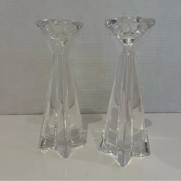 Mikasa Penthouse Crystal Candlestick Holders Pair Screen Used Cruel Intentions - Picture 5 of 12